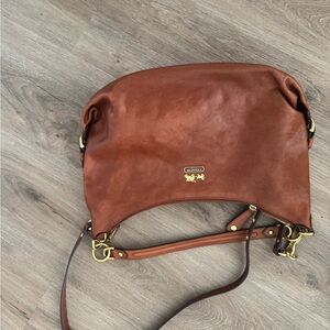 Coach Tan Leather Crossbody Bag